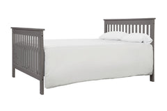 DaVinci bed conversion assembly with slate finish enables easy setup and growth.