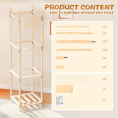 Dayacoco nursery organizer with rounded corners keeps kids safe.