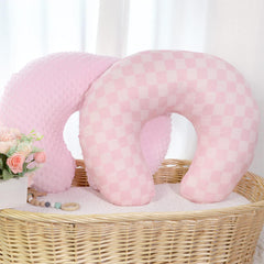 DAYEEBALL patterned nursing pillow cover adds a distinctive fashion touch.