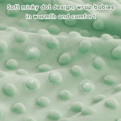 DAYEEBALL nursery blanket in soft fabric envelops baby with gentle warmth.