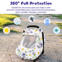 DAYEEBALL easy-install car seat cover with elastic band and snaps