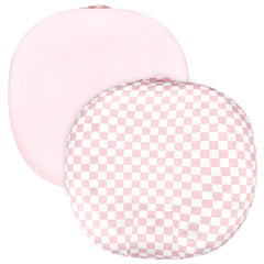 DAYEEBALL baby lounger cover in pink checkerboard, stylish and easy to clean.