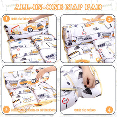 DAYEEBALL nap mat with machine-washable cover for simple refresh.