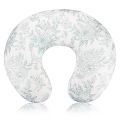 DAYEEBALL nursing pillow cover in green flower pattern for soft newborn comfort