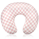 DAYEEBALL nursing pillow cover pink checkerboard offers soft, skin-friendly comfort for newborns