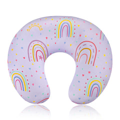 DAYEEBALL Nursing Pillow Cover with purple rainbow pattern enhances baby's comfort