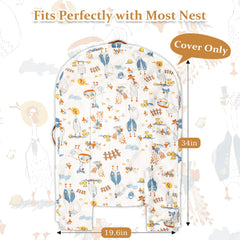 DAYEEBALL organic cotton replacement cover offering breathable comfort for newborns