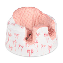 DAYEEBALL seat cover on Bumbo fit, protecting the seat while keeping baby comfy.