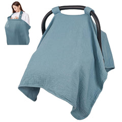 DAYEEBALL summer muslin infant car seat cover providing full coverage and breathable comfort.
