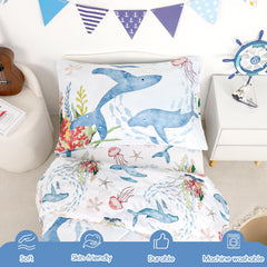 DAYEEBALL ocean pattern comforter enhances imaginative bedtime