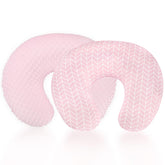 DAYEEBALL winter plush nursing pillow cover with soft 3D dotted texture for warmth