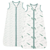 DaysU cotton sleep sack in green crocodile pattern offers cozy newborn sleep and secure fit.