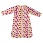 DaysU floral pattern fleece sleep sack, front view, warm and cozy.