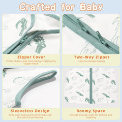 DaysU oeko-tex-certified cotton sleep sack emphasizes skin-friendly daily wear.
