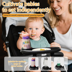 D BABE non-slip cup holder keeps drinks upright during rides.