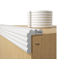DBYDBY Baby Proofing Wall Corner Protector on the wall corner provides soft cushioning.