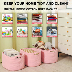 Dcerzxzci pink storage basket in living room organizing toys