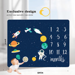 DCOOLGO baby milestone blanket star design for keepsake photography