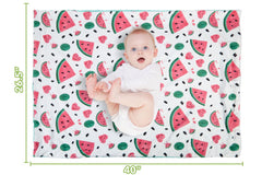 DCOOLGO Watermelon Blanket close-up plush fleece texture