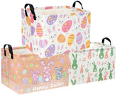 DDBASKET Easter basket with pink bunny design for festive storage and play areas