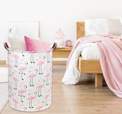DDBASKET Flamingo Pink toy storage hamper in kids room organizing clutter