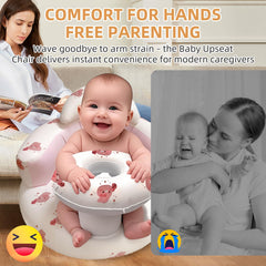 DDTPDE inflatable baby seat breathable mesh bottom keeps baby cool