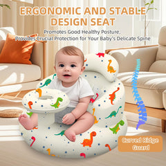 DDTPDE inflatable baby seat built-in pump for quick setup.