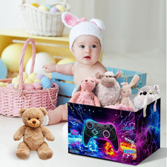 DEANHOT gamer design storage bin adds playful decor while organizing games and gifts