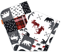 Dear Baby Gear Bears Deluxe Blanket reversible design for two cozy looks and nap-time comfort.