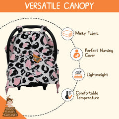 Dear Baby Gear canopy with hook-and-loop fasteners for secure fit