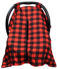 Dear Baby Gear canopy with black dot pattern protects from wind and adds style