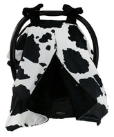 Dear Baby Gear car seat cover with snap opening for quick access on the go.