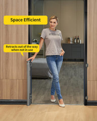 DEAR LOV gray mesh design blends with decor while protecting active kids.