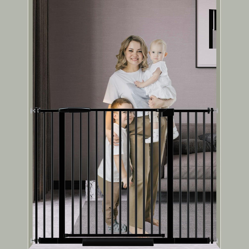 DEARBB extra-wide gate with ultra-narrow spacing keeps small children safe at home.