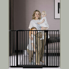 DEARBB extra-wide gate with ultra-narrow spacing keeps small children safe at home.