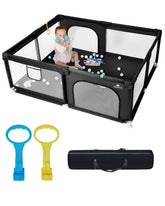 Dearlomum baby playpen extralarge exterior view for ample play space