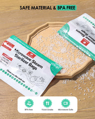 Dearlomum bag in microwave during warming for quick prep