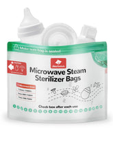 Dearlomum microwave steam sterilizer bag front packaging view for travel use and storage