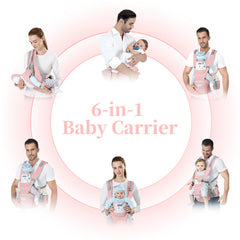 DEBARK baby carrier pink compact design ideal for travel through airports