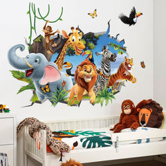 Decalmile jungle lion wall decal brightens walls for a bold bedtime vibe.