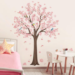 Decalmile bird-on-branch wall sticker adds playful charm to a child's space.