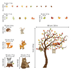 Decalmile forest decor for playrooms supports imaginative scenes with sturdy removable stickers.
