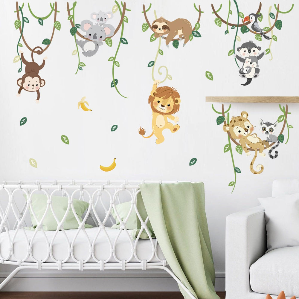 Decalmile lion wall decal adds bright safari charm to kids' rooms.