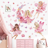 Decalmile Pink Fairy wall decal for a dreamy kids' room