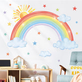 Decalmile sun wall decal adds warm charm to nurseries and bedrooms, easy to reposition.