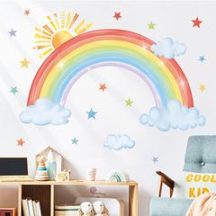 Decalmile sun wall decal adds warm charm to nurseries and bedrooms, easy to reposition.