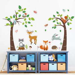 Decalmile woodland fox wall sticker adds playful energy and is easy to remove for DIY refresh