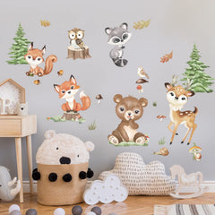 DecalMile pine tree wall sticker creates nature-inspired accent