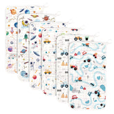 Decalsweet baby burp cloths six-pack, soft and breathable for delicate skin