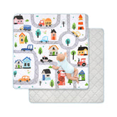 Decalsweet baby play mat with 50 x 50 inch extra-thick foam for plush tummy time.